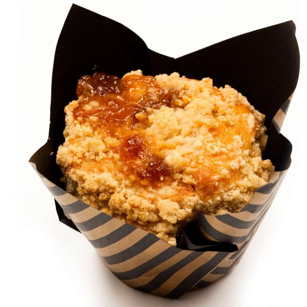 Bob & Pete's Deluxe Peach Cobbler Muffin