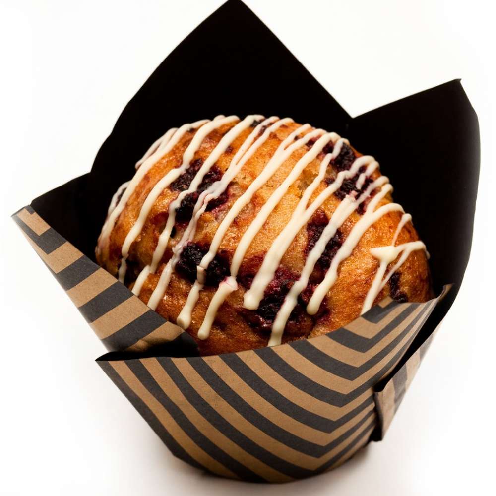 Bob & Pete's Deluxe Raspberry & White Chocolate Muffin