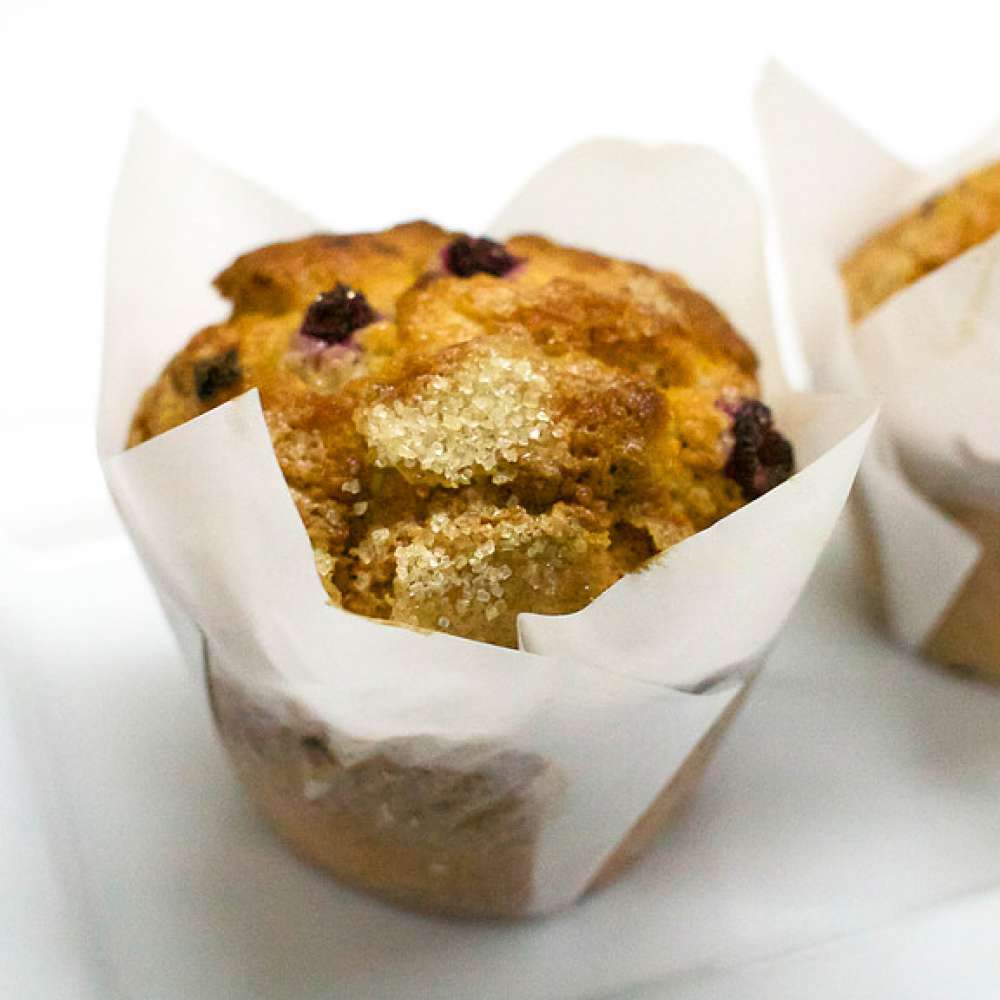 Raspberry & White Chocolate Muffins