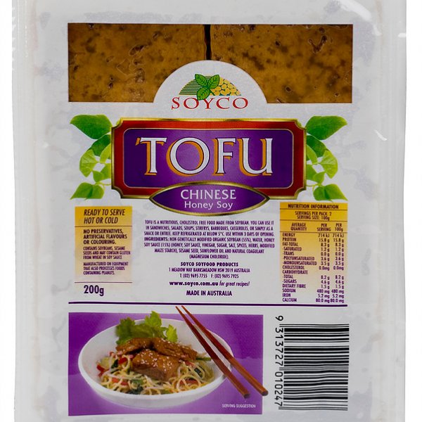 Soyco Chinese Honey Soy Tofu 200g