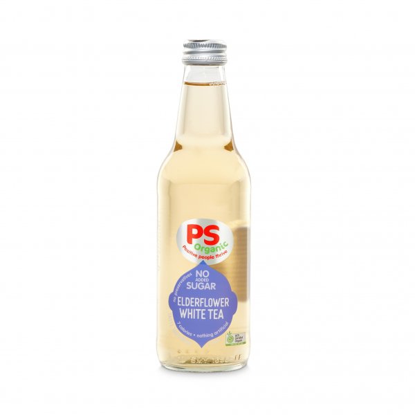 PS Organics Elderflower White Tea with Lemon Iced Tea
