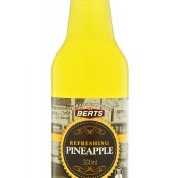 Berts Pineapple Soft Drink Glass Bottle