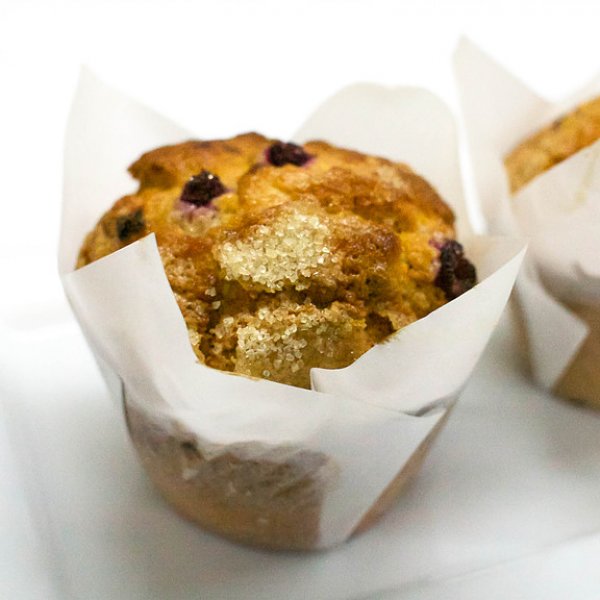 Raspberry & White Chocolate Muffins