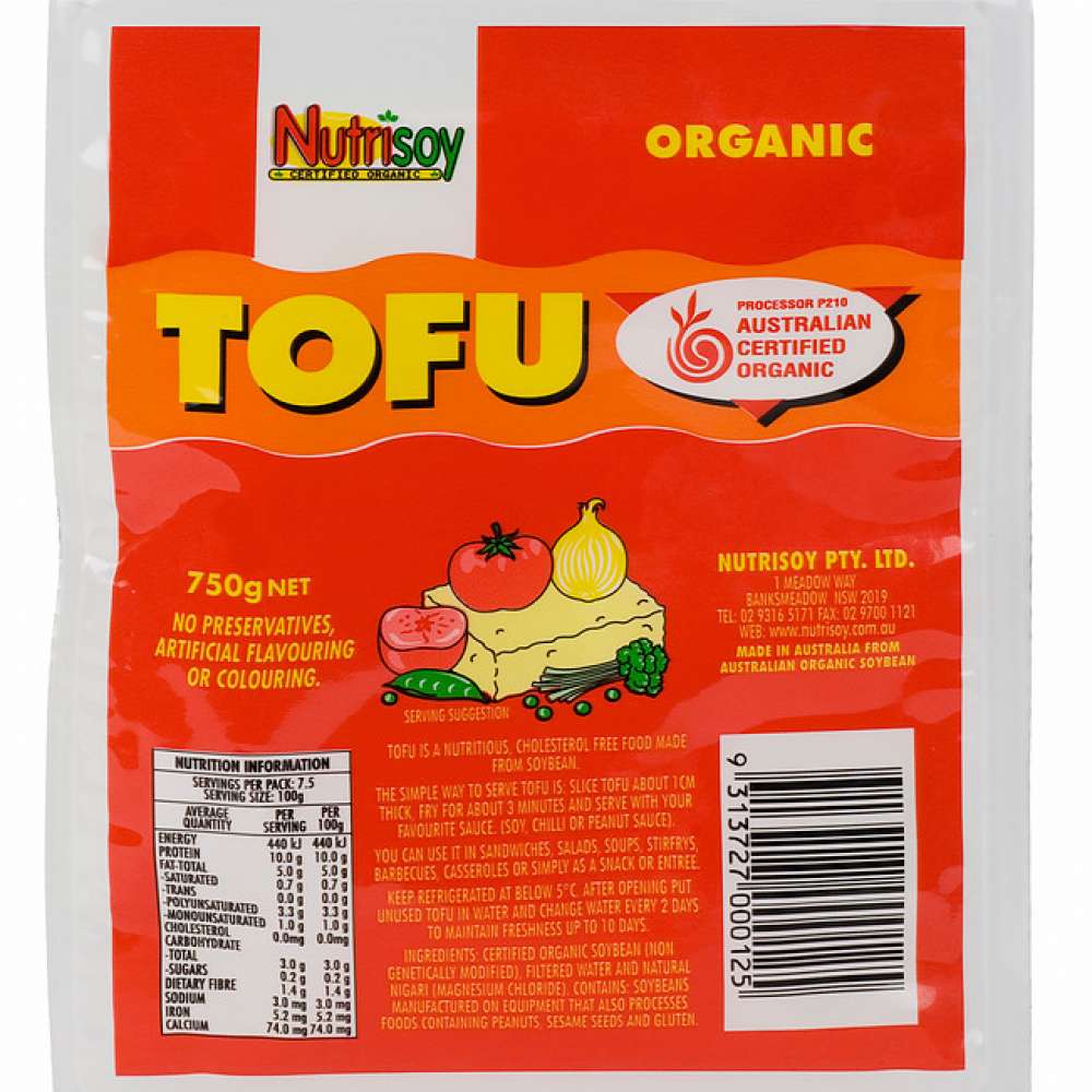 Nutrisoy Organic Tofu 750g